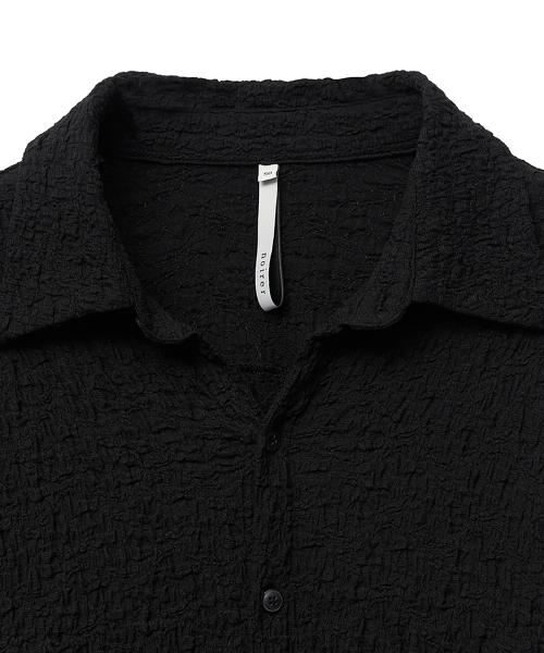 Хлопковый эмбо свободный рубашка (Black)