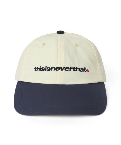 MUSINSA | thisisneverthat® SP-Logo Nylon Cap Ivory/Navy