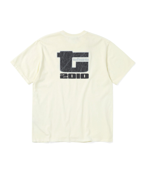 Big Initial Tee Ivory