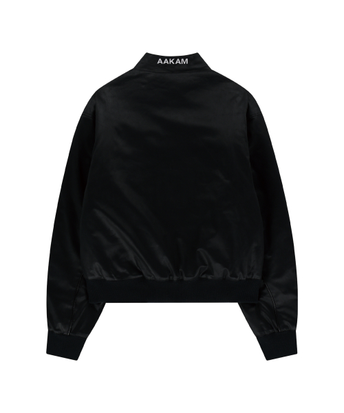 Piping Leather Blouson (Black)