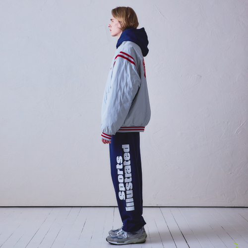 BASKETBALL VARSITY JACKET (LIGHT GREY)