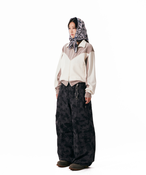 Western Piping Track Jacket (Beige)