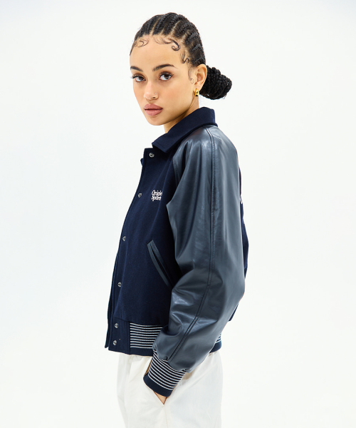 W VARSITY JACKET NAVY
