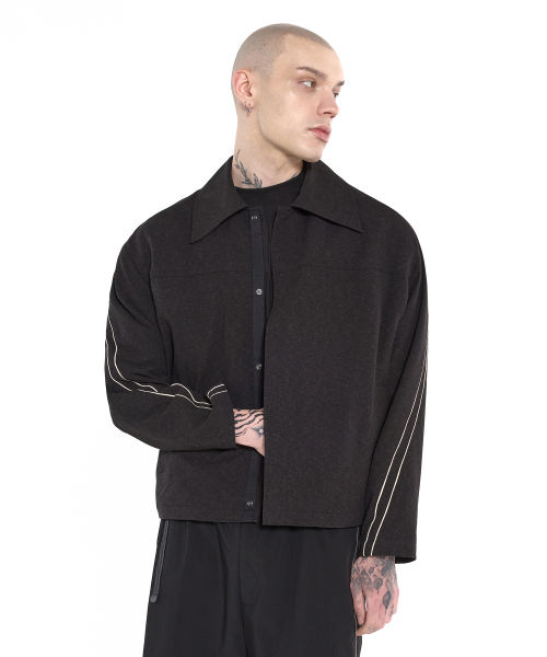 Куртка-трюкер с двойной полосой (Black) PE1JK0505