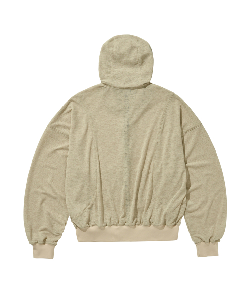 GRZ TYPE-ST ZIP-UP HOODIE / BEIGE