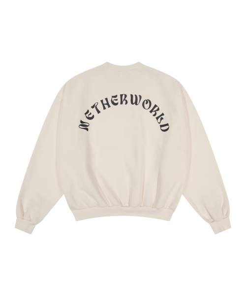 WAVY LOGO SWEATSHIRT SOFT WHITE