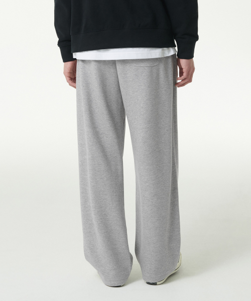 Широкие спортивные брюки со складкой [Medium Gray]