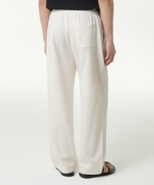 COOLTANDARD ONE TUCK WIDE LOUNGE SWEAT PANTS [CREAM]