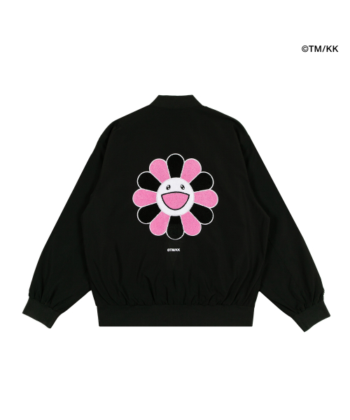 Black pink bomber jacket best sale