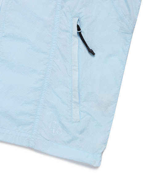 W HOODED VEST WIND BREAKER SKY BLUE(CV2EMFB962A)