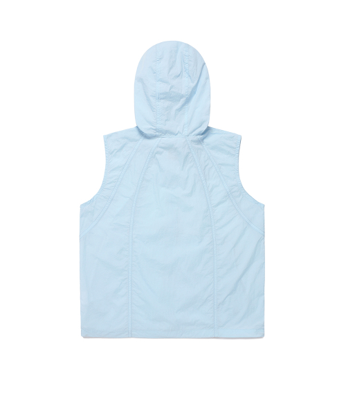 W HOODED VEST WIND BREAKER SKY BLUE(CV2EMFB962A)