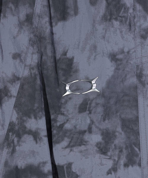 METAL WORMHOLE LOGO PANTS CHARCOAL