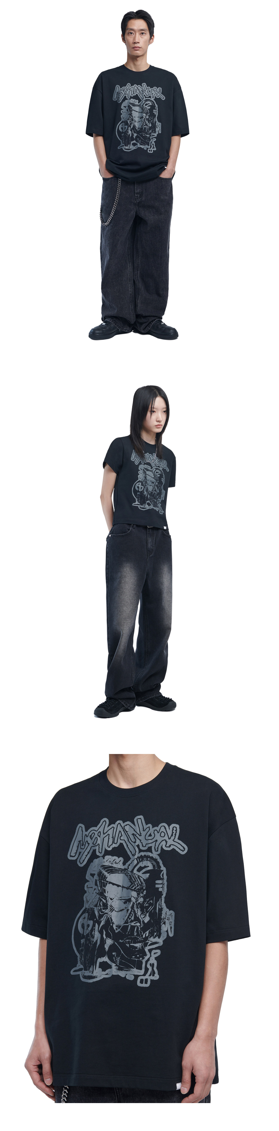 Tシャツ・カットソー NOMANUAL CULT T-SHIRT 4KS424 MUSINSA公式 | NOMANUAL CULT T-SHIRT - BLACK