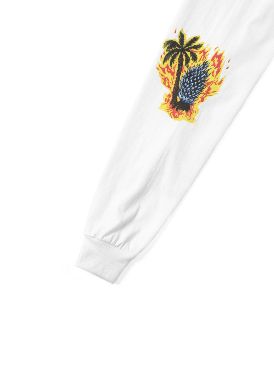 MUSINSA | thisisneverthat® Burning Palm Tree L/S Tee White