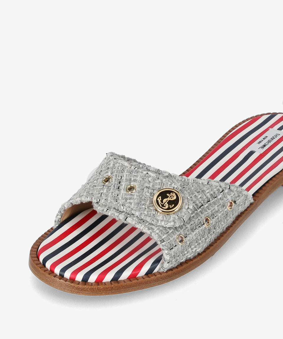 【THOM BROWNE】Tweed Anchor Button Clacket Slide/追跡可能 MUSINSA | THOM BROWNE Tweed Anchor Button Cracket Slide