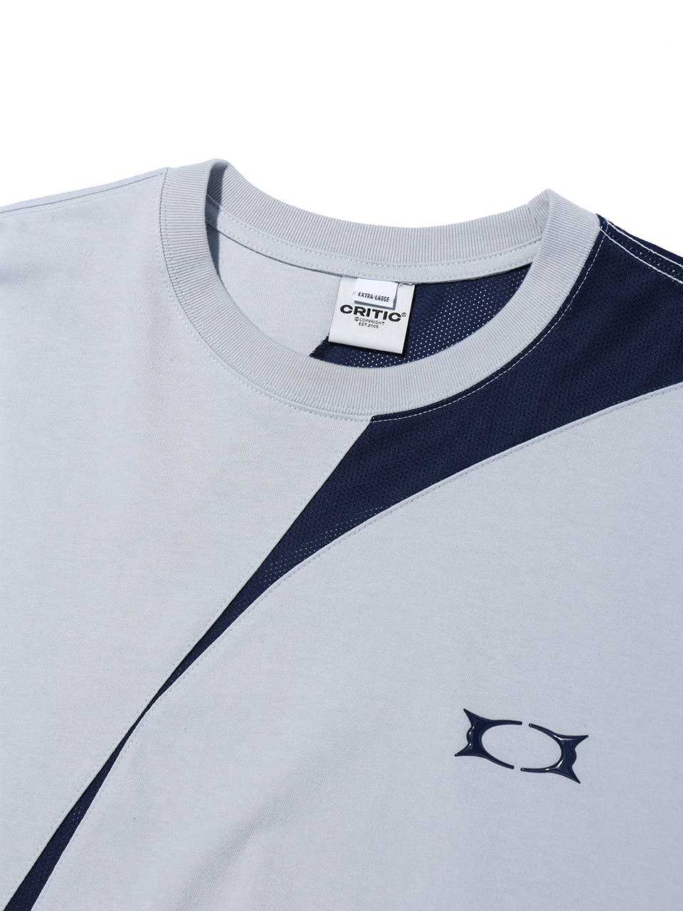 ★関税/送料込★Critic★INCISION MESH LONG SLEEVE T-SHIRTS CRITIC] INCISION MESH LONG SLEEVE T-SHIRTS LIGHT GREY | もごつ