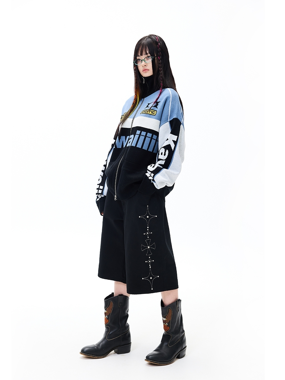 MUSINSA | CRITIC GOTHIC TWILL BERMUDA PANTS BLACK