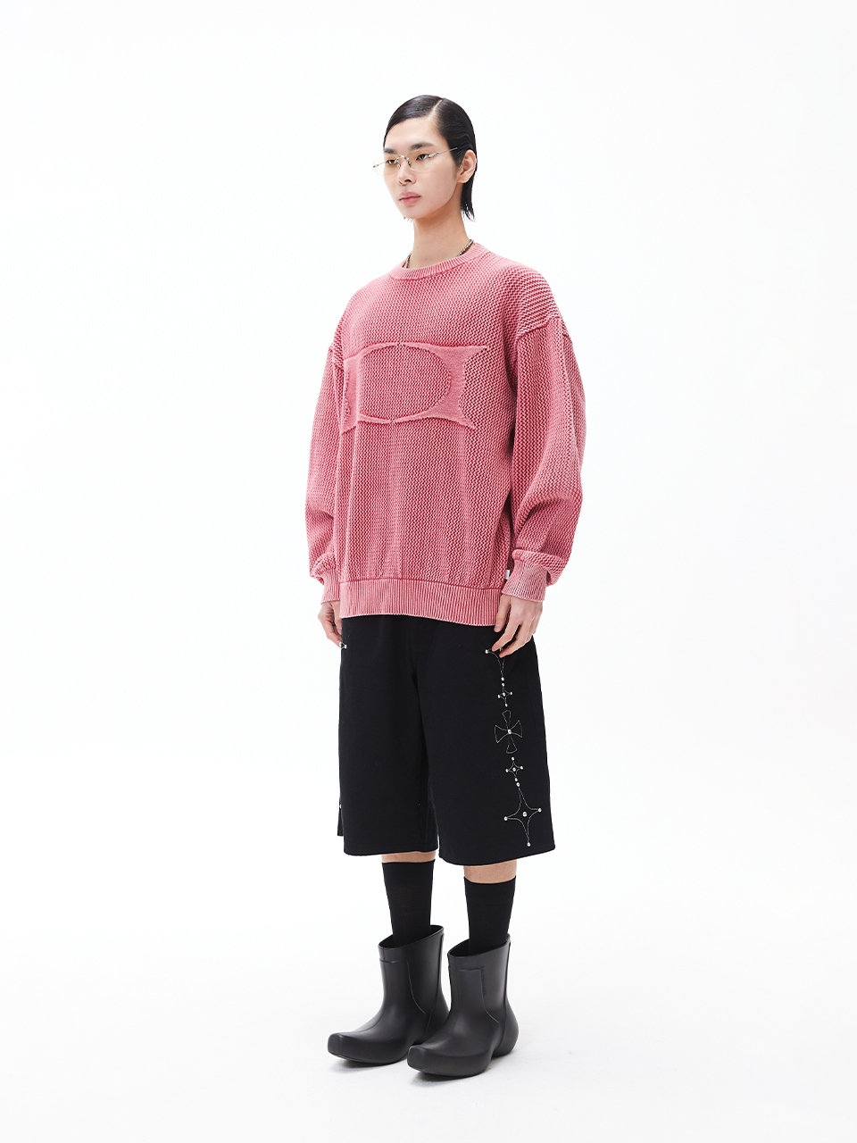 MUSINSA | CRITIC GOTHIC TWILL BERMUDA PANTS BLACK