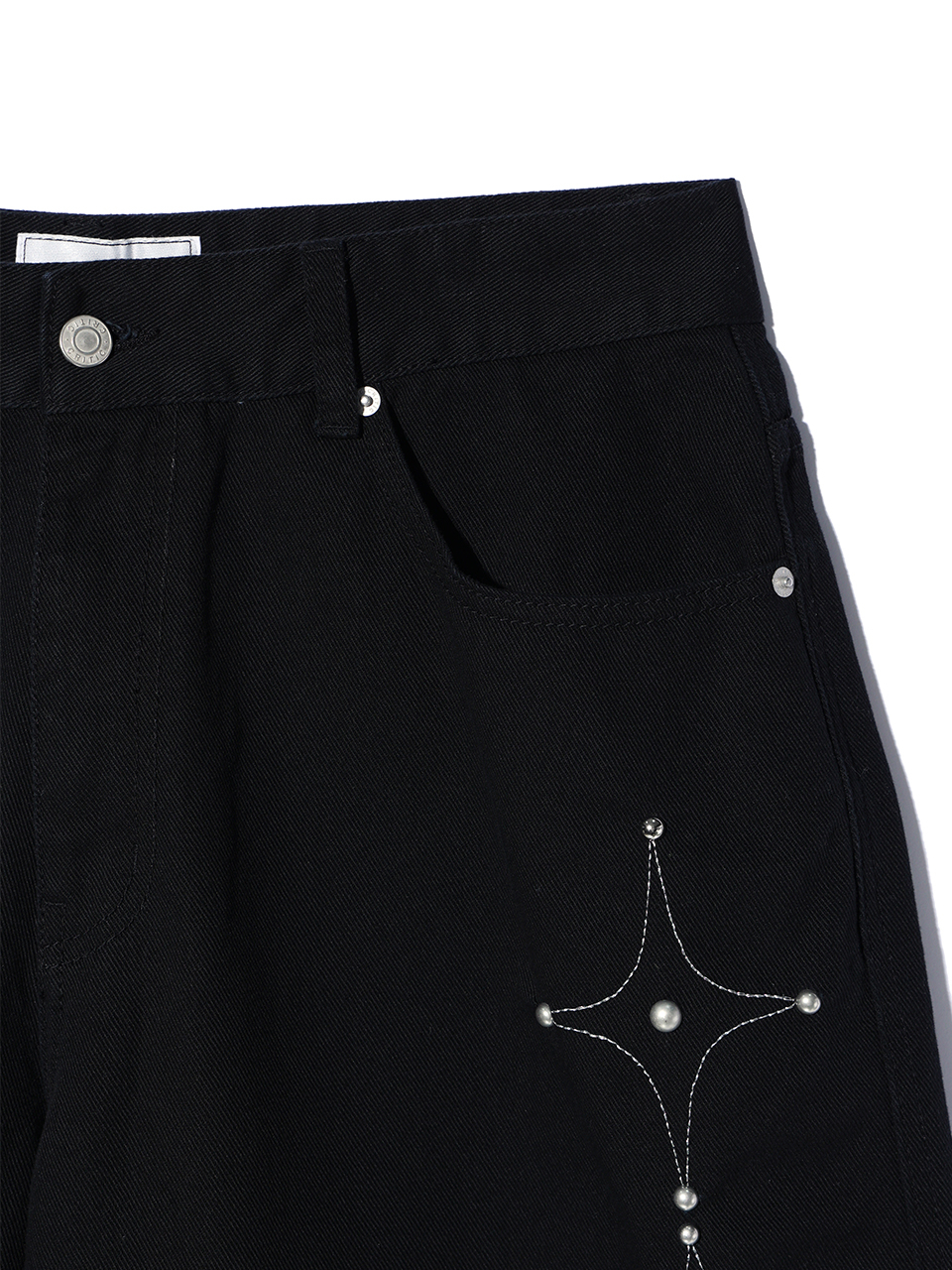 MUSINSA | CRITIC GOTHIC TWILL BERMUDA PANTS BLACK