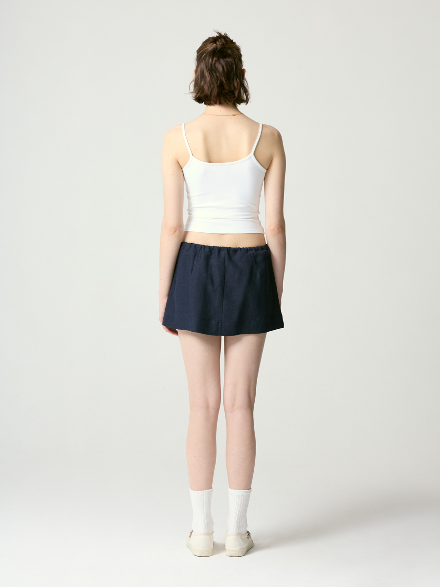 ◆GLOWNY◆ G CLASSIC MINI SKIRT NAVY GY23CLASK002 G CLASSIC MINI SKIRT (NAVY) - GLOWNY