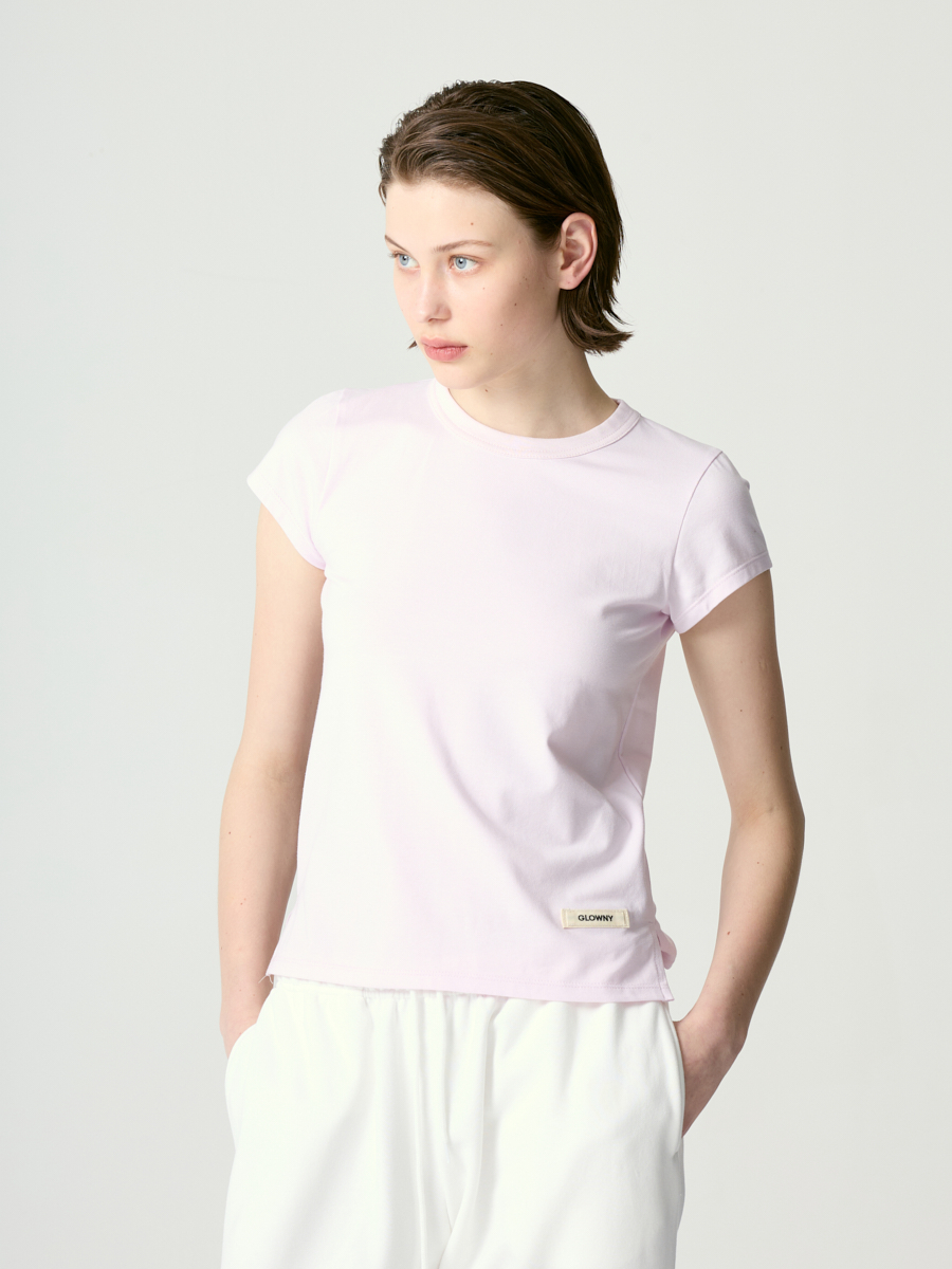 ★送料・関税込★GLOWNY★YOU N ME SLIM TEE★ MUSINSA公式 | GLOWNY YOU N ME SLIM TEE (ICE PINK)