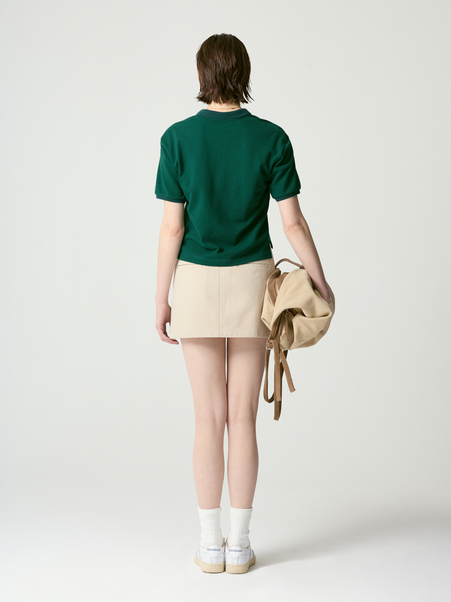 ★送料・関税込★GLOWNY★glowny OXFORD COTTON MINI SKIRT ★ ☆送料・関税込☆GLOWNY☆glowny OXFORD COTTON MINI SKIRT