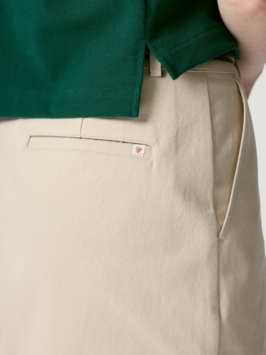 MUSINSA公式 | GLOWNY OXFORD COTTON MINI SKIRT (BEIGE)