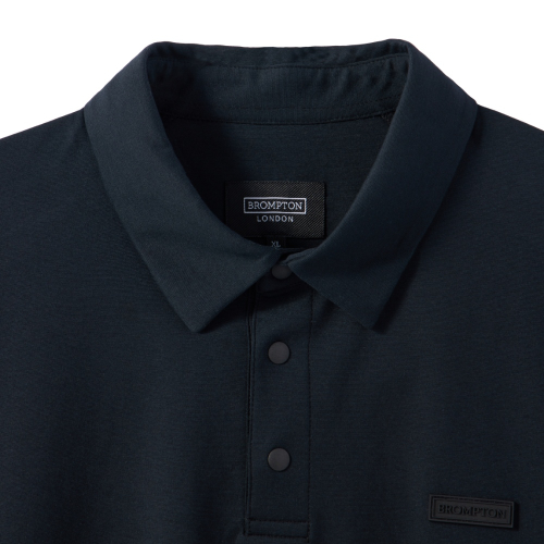 SUPIMA STRETCH COLLAR T-SHIRT - BLACK (P242UPL120)