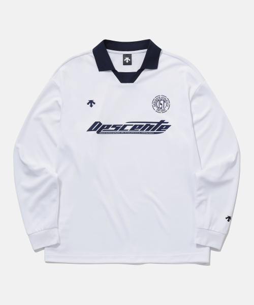 Спортивное поло с длинным рукавом White (SP221UPL41)