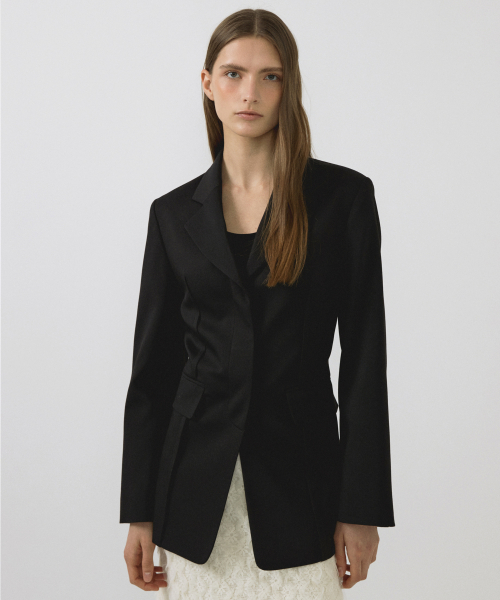 pintuck tailored JK_2COLOR