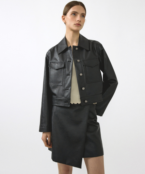leather WORK JK_BLACK
