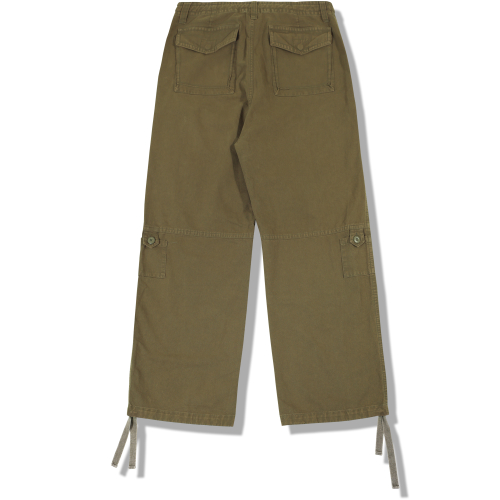 Хлопковые брюки Vintage Washed Tail Pocket — Khaki