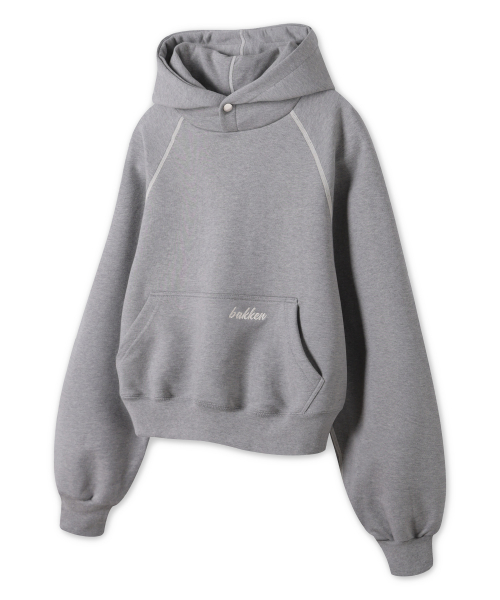 Simple Logo худи с реглан-рукавом BK6980 - Grey