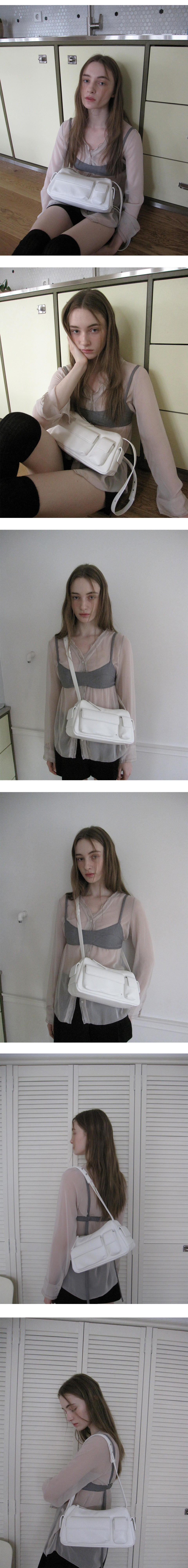 MUSINSA | DUMARO Doyle Pocket Cross Bag / Ivory