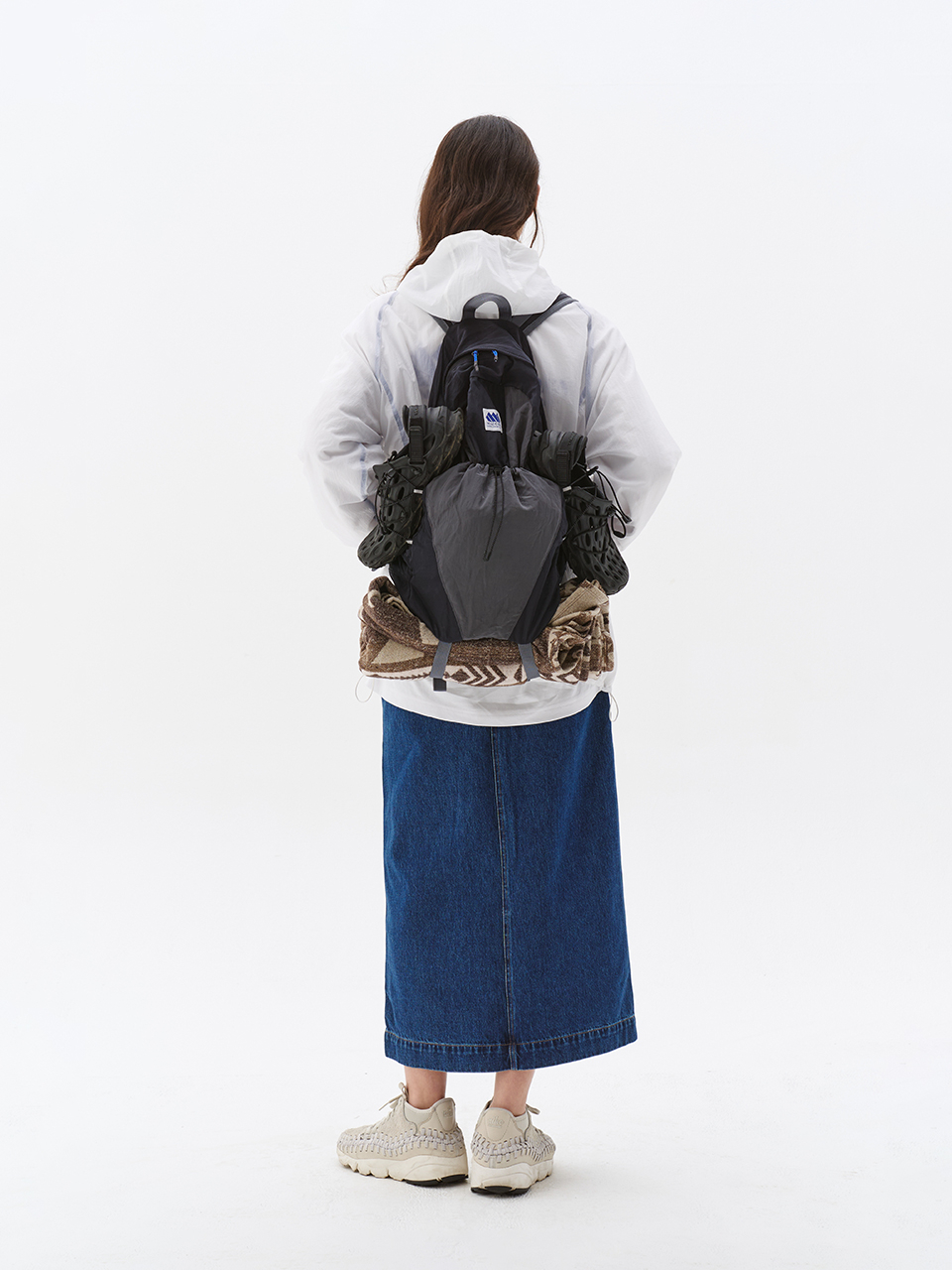 【MADDEN】Zinger Color Block Backpack 매든(MADDEN) Zinger Color Block Backpack White - 사이즈