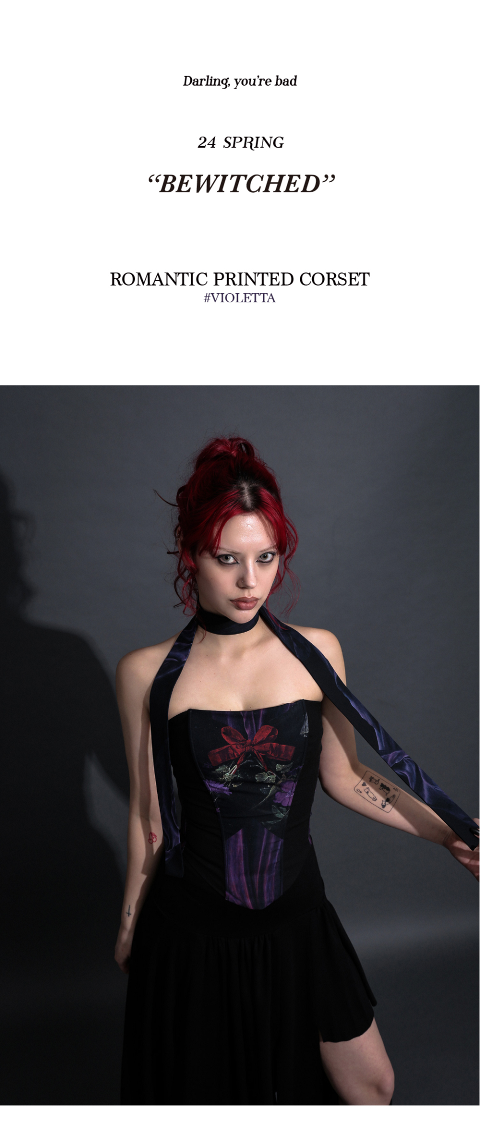 ROMANTIC PRINTED CORSET #VIOLETTA 상세 이미지 1