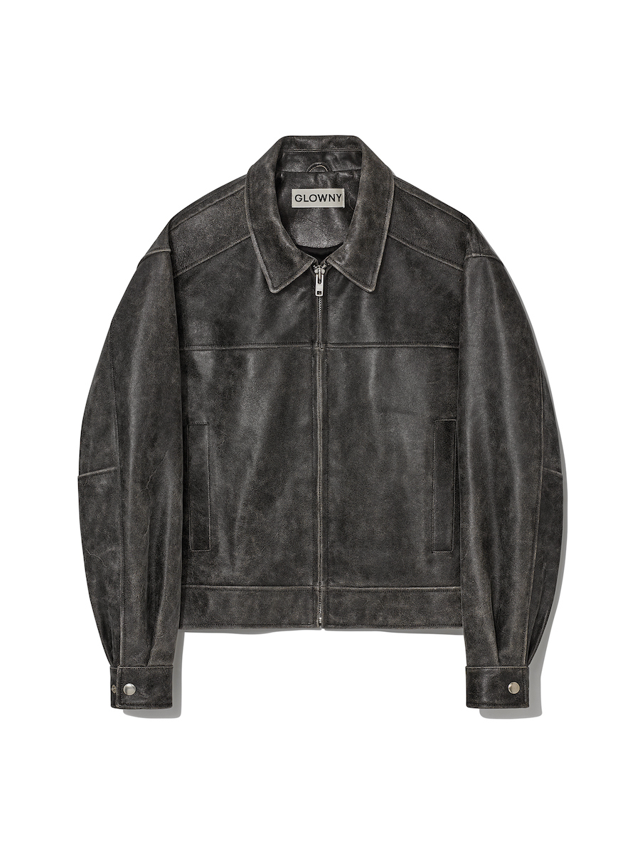 【glowny】24FW G LEATHER JACKET GLOWNY] G LEATHER JACKET (BLACK) – SellerWork