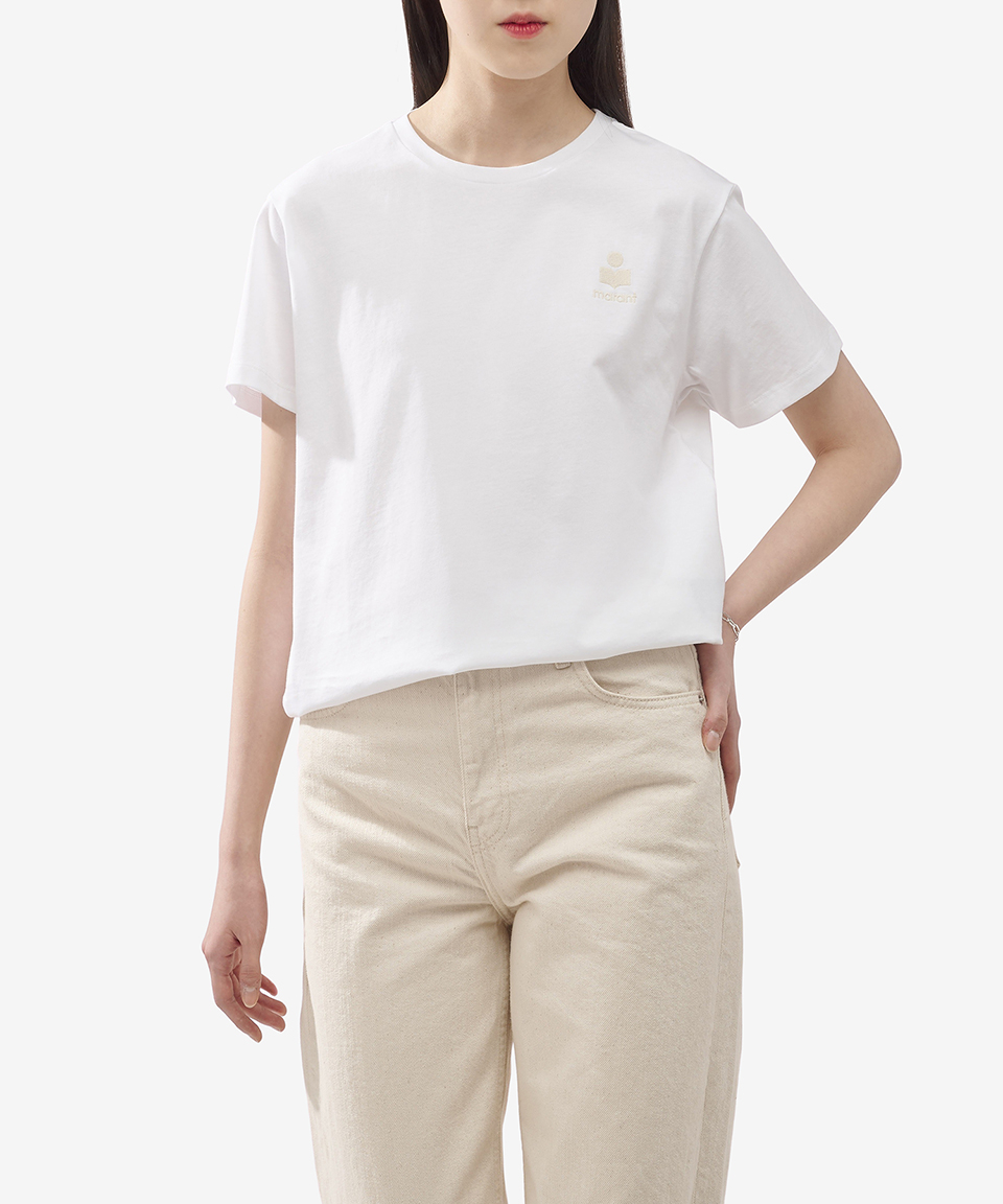 Tシャツ・カットソー Isabel Marant Abby Short Sleeve T-Shirt White TS0070FAA1N98E MUSINSA公式 | ISABEL MARANT Abby Short Sleeve T-Shirt