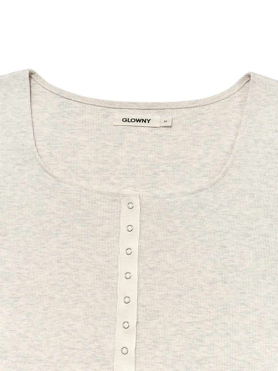 MUSINSA | GLOWNY NU NOSTALGIA LONG SLEEVE (MELANGE BEIGE)