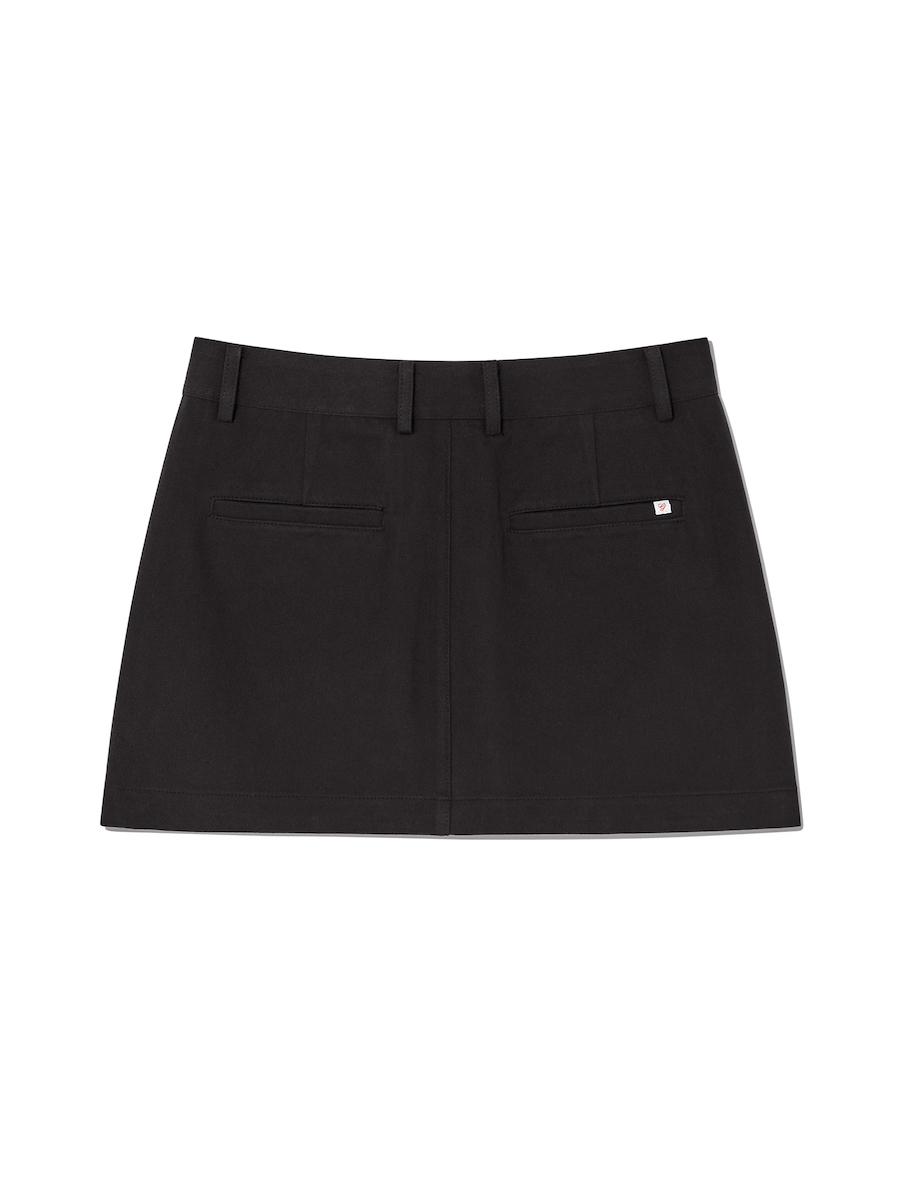 ★ GLOWNY★ G CLASSIC MINI SKIRT BLACK GY23CLASK002 G CLASSIC MINI SKIRT (BLACK) - GLOWNY