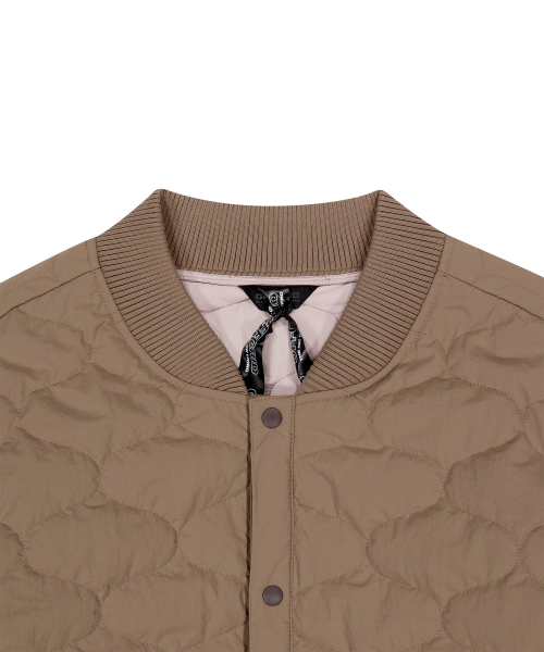 Легкий стеганый пуховик OG Wave Quilting - Camel