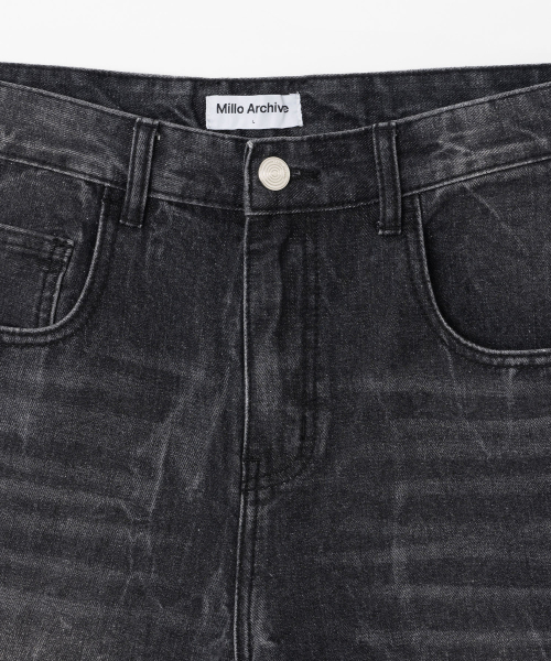 Джинсовые бермуды Layer Washed [Washed Black]
