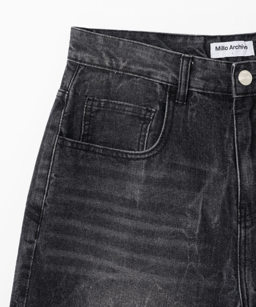 Джинсовые бермуды Layer Washed [Washed Black]