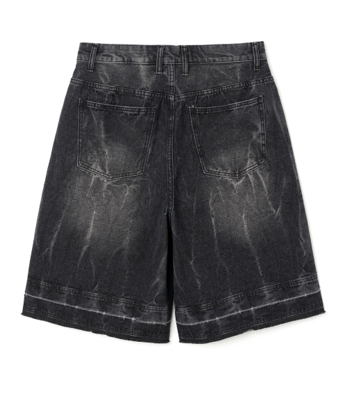 Джинсовые бермуды Layer Washed [Washed Black]