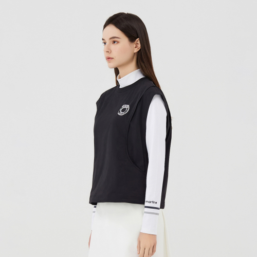 Round Neck Vest_Black