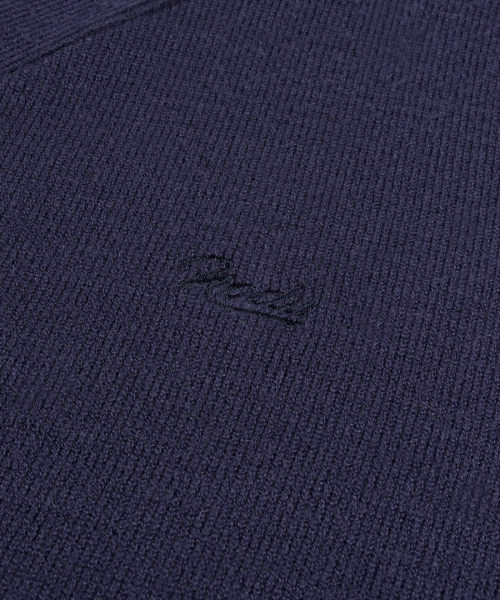 Мягкий кардиган с V-вырезом [Navy]