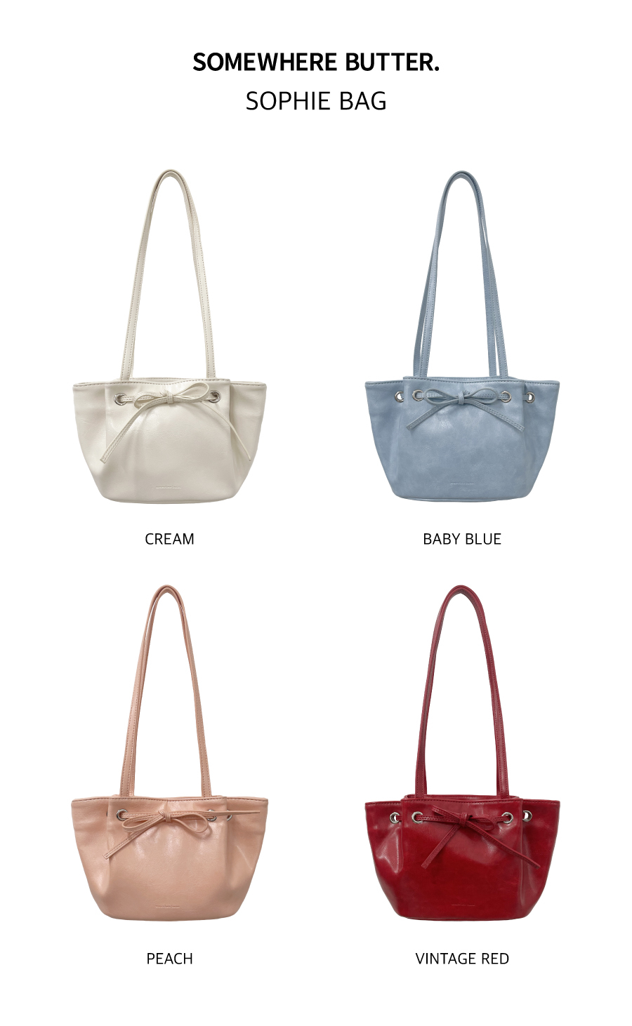 人気★SOMEWHERE BUTTER ★SOPHIE BAG 썸웨어버터(SOMEWHEREBUTTER) Sophie bag - 4color - 사이즈