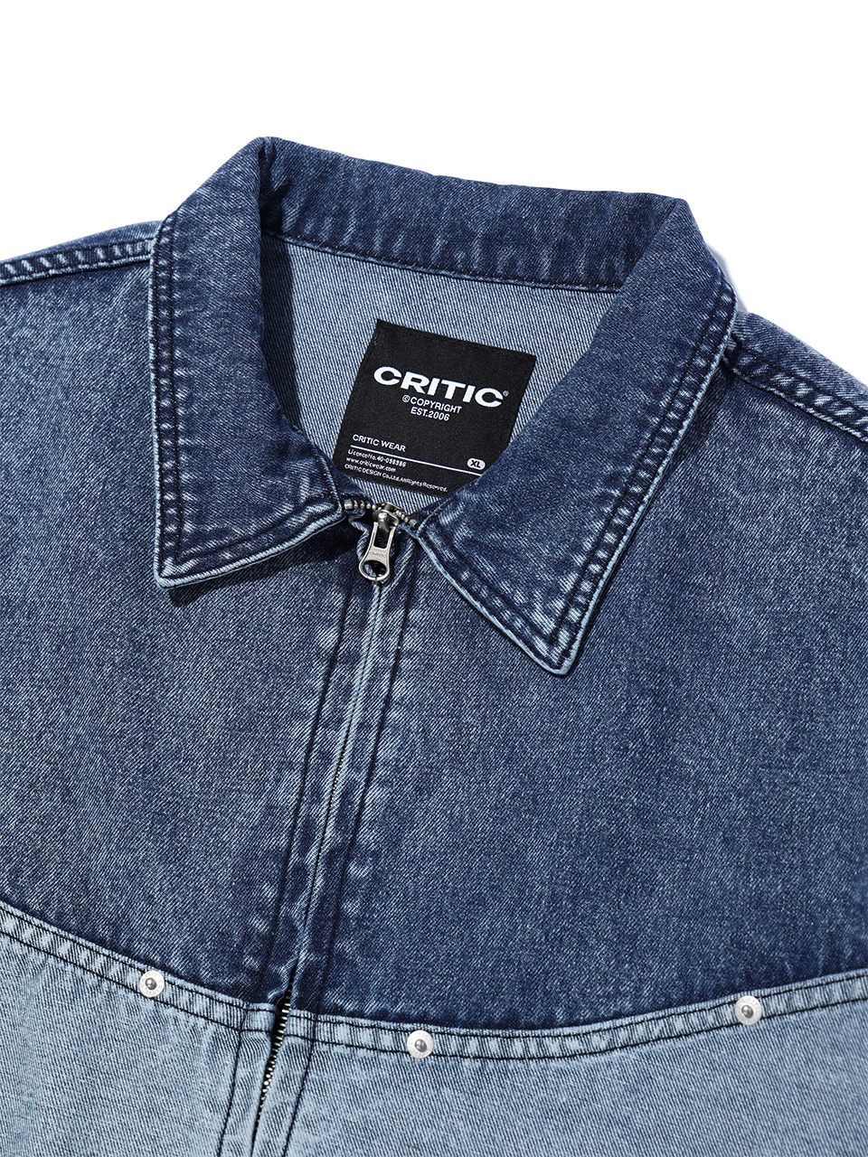 [CRITIC]WORMHOLE LOGO TWO TONE JACKET/追跡付 MUSINSA | CRITIC WORMHOLE LOGO TWO TONE JACKET MEDIUM INDIGO