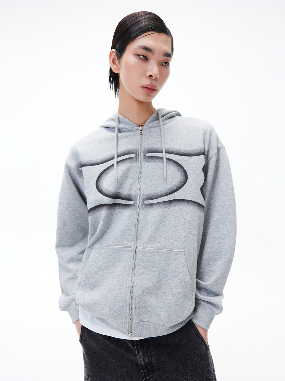 ★関税/送料込★Critic★WORMHOLE LOGO HOODIE ZIP-UP MUSINSA | CRITIC WORMHOLE LOGO HOODIE ZIP-UP BLACK