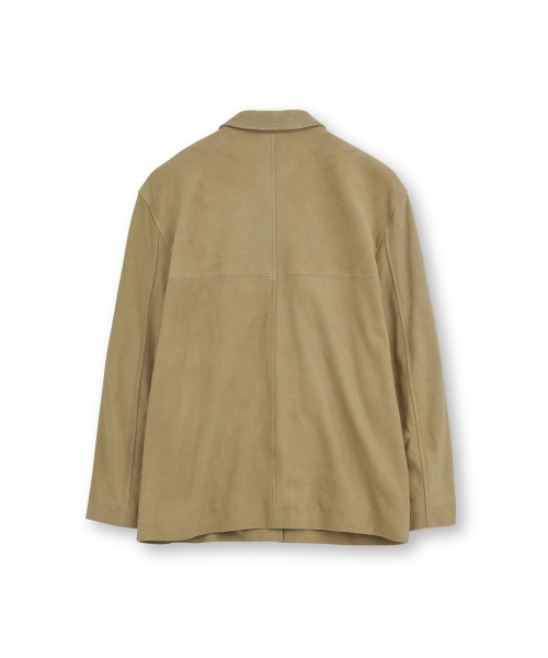 Женское замшевое полупальто, Beige